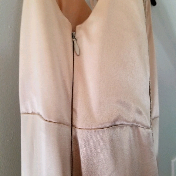 Vintage champagne formal full-length dress - Picture 3 of 5